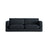 Ibiza 3-Sitzer Sofa aus Strukturierter Stoff in Schwarz (Wind 99), 210x105x86 cm von Cosmopolitan Design – Bild 1