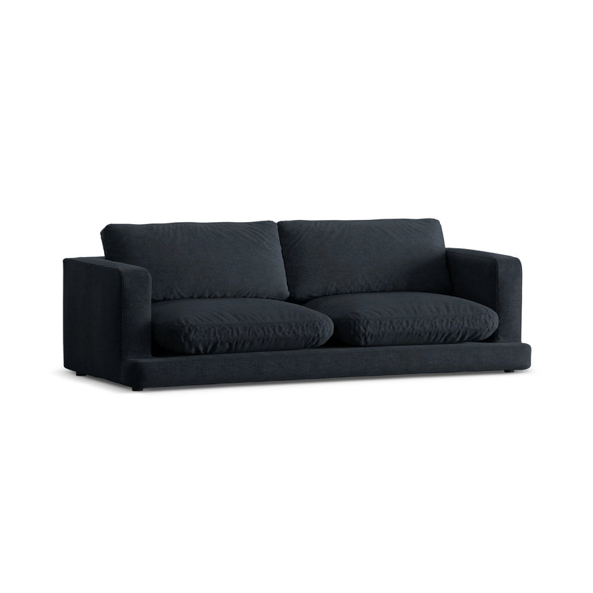 Ibiza 3-Sitzer Sofa aus Strukturierter Stoff in Schwarz (Wind 99), 210x105x86 cm von Cosmopolitan Design – Bild 4
