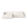 Ibiza 4-Sitzer Ecksofa, Linke Seite, aus Samt oder Strukturstoff, 270x170x86 cm von Cosmopolitan Design – Bild 1