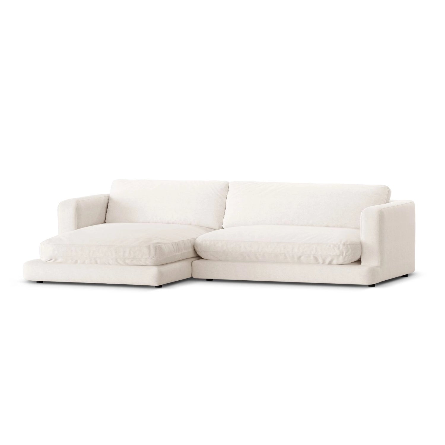 Ibiza 4-Sitzer Ecksofa, Linke Seite, aus Samt oder Strukturstoff, 270x170x86 cm von Cosmopolitan Design – Bild 4