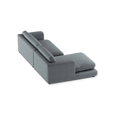 Ibiza 4-Sitzer Ecksofa, Linke Seite, aus Strukturierter Stoff in Dunkelgrau (Wind 89), 270x170x86 cm von Cosmopolitan Design – Bild 5