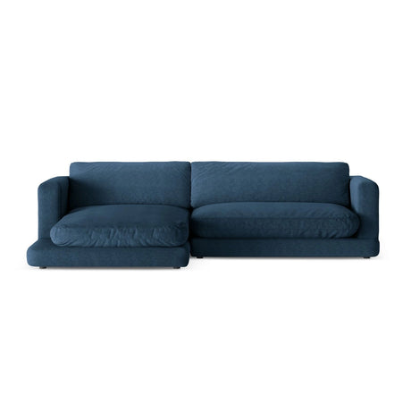 Ibiza 4-Sitzer Ecksofa, Linke Seite, aus Strukturierter Stoff in Marineblau (Wind 77), 270x170x86 cm von Cosmopolitan Design – Bild 1