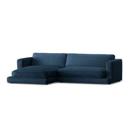 Ibiza 4-Sitzer Ecksofa, Linke Seite, aus Strukturierter Stoff in Marineblau (Wind 77), 270x170x86 cm von Cosmopolitan Design – Bild 4