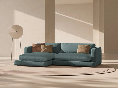 Ibiza 4-Sitzer Ecksofa, Linke Seite, aus Strukturierter Stoff in Moosgrün (Wind 75), 270x170x86 cm von Cosmopolitan Design – Bild 2