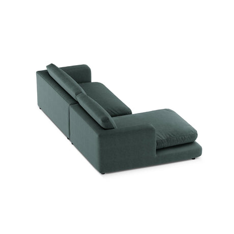 Ibiza 4-Sitzer Ecksofa, Linke Seite, aus Strukturierter Stoff in Moosgrün (Wind 75), 270x170x86 cm von Cosmopolitan Design – Bild 5
