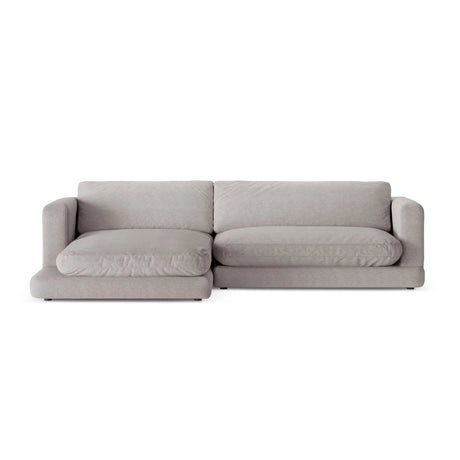 Ibiza 4-Sitzer Ecksofa, Linke Seite, aus Strukturierter Stoff in Warmes Grau (Wind 82), 270x170x86 cm von Cosmopolitan Design – Bild 1