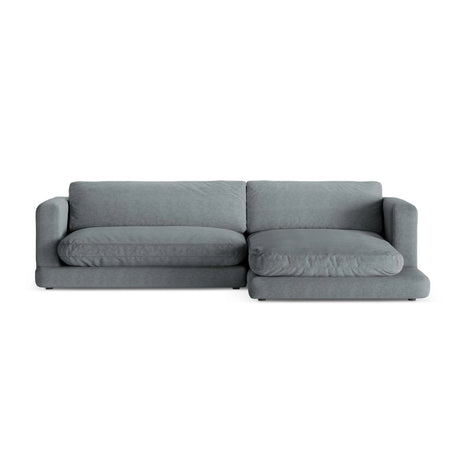 Ibiza 4-Sitzer Ecksofa, Rechte Seite, aus Strukturierter Stoff in Dunkelgrau (Wind 89), 270x170x86 cm von Cosmopolitan Design – Bild 1