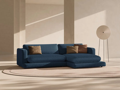 Ibiza 4-Sitzer Ecksofa, Rechte Seite, aus Strukturierter Stoff in Marineblau (Wind 77), 270x170x86 cm von Cosmopolitan Design – Bild 2