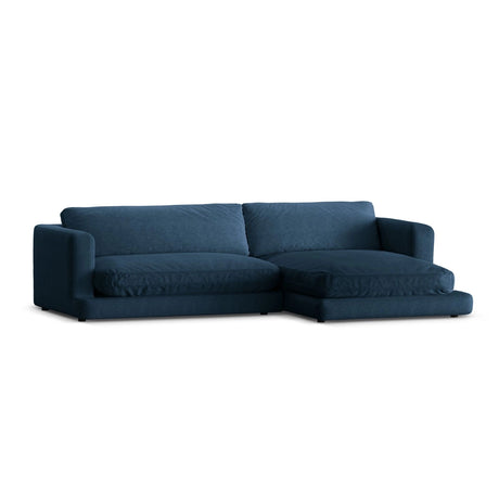 Ibiza 4-Sitzer Ecksofa, Rechte Seite, aus Strukturierter Stoff in Marineblau (Wind 77), 270x170x86 cm von Cosmopolitan Design – Bild 4