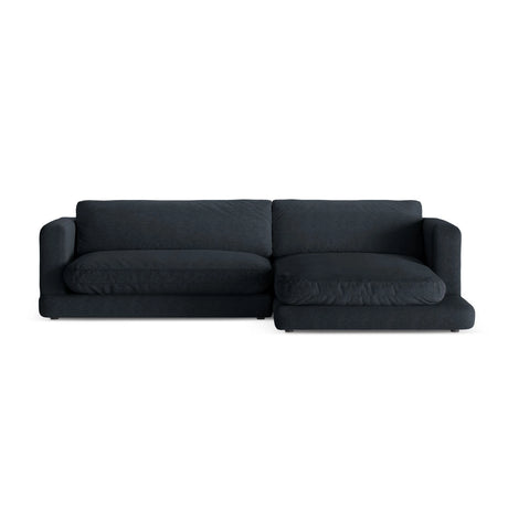 Ibiza 4-Sitzer Ecksofa, Rechte Seite, aus Strukturierter Stoff in Schwarz (Wind 99), 270x170x86 cm von Cosmopolitan Design – Bild 1