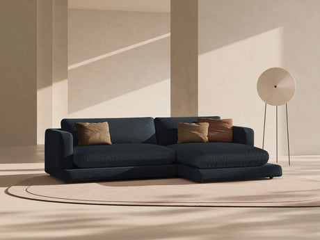 Ibiza 4-Sitzer Ecksofa, Rechte Seite, aus Strukturierter Stoff in Schwarz (Wind 99), 270x170x86 cm von Cosmopolitan Design – Bild 2