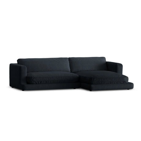 Ibiza 4-Sitzer Ecksofa, Rechte Seite, aus Strukturierter Stoff in Schwarz (Wind 99), 270x170x86 cm von Cosmopolitan Design – Bild 4