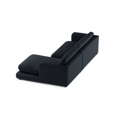 Ibiza 4-Sitzer Ecksofa, Rechte Seite, aus Strukturierter Stoff in Schwarz (Wind 99), 270x170x86 cm von Cosmopolitan Design – Bild 5