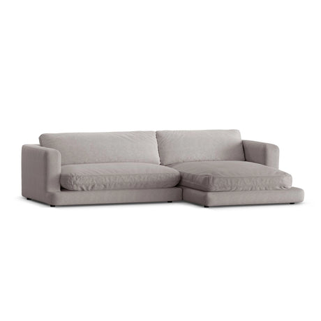 Ibiza 4-Sitzer Ecksofa, Rechte Seite, aus Strukturierter Stoff in Warmes Grau (Wind 82), 270x170x86 cm von Cosmopolitan Design – Bild 4