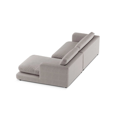 Ibiza 4-Sitzer Ecksofa, Rechte Seite, aus Strukturierter Stoff in Warmes Grau (Wind 82), 270x170x86 cm von Cosmopolitan Design – Bild 5