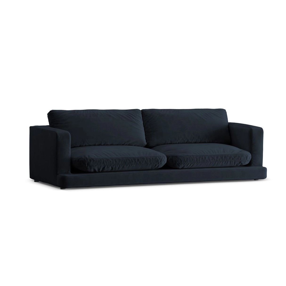 Ibiza 4-Sitzer Sofa aus Samt in Dunkelblau (Riviera 79), 240x105x86 cm von Cosmopolitan Design – Bild 4