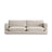 Ibiza 4-Sitzer Sofa aus Samt in Hellbeige (Riviera 21), 240x105x86 cm von Cosmopolitan Design – Bild 1