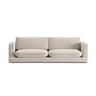 Ibiza 4-Sitzer Sofa aus Samt in Hellbeige (Riviera 21), 240x105x86 cm von Cosmopolitan Design – Bild 1