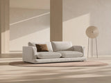 Ibiza 4-Sitzer Sofa aus Samt in Hellbeige (Riviera 21), 240x105x86 cm von Cosmopolitan Design – Bild 2