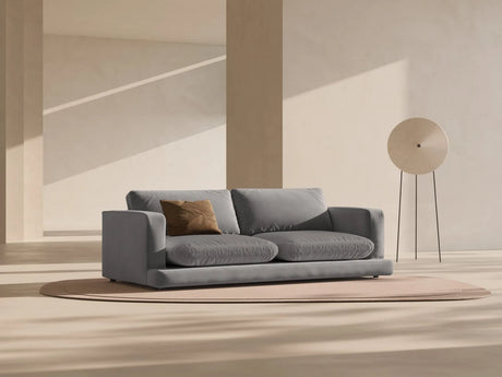 Ibiza 4-Sitzer Sofa aus Samt in Hellgrau (Riviera 91), 240x105x86 cm von Cosmopolitan Design – Bild 2