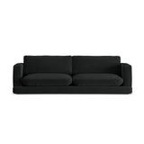 Ibiza 4-Sitzer Sofa aus Samt in Schwarz (Riviera 100), 240x105x86 cm von Cosmopolitan Design – Bild 1