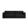 Ibiza 4-Sitzer Sofa aus Samt in Schwarz (Riviera 100), 240x105x86 cm von Cosmopolitan Design – Bild 1