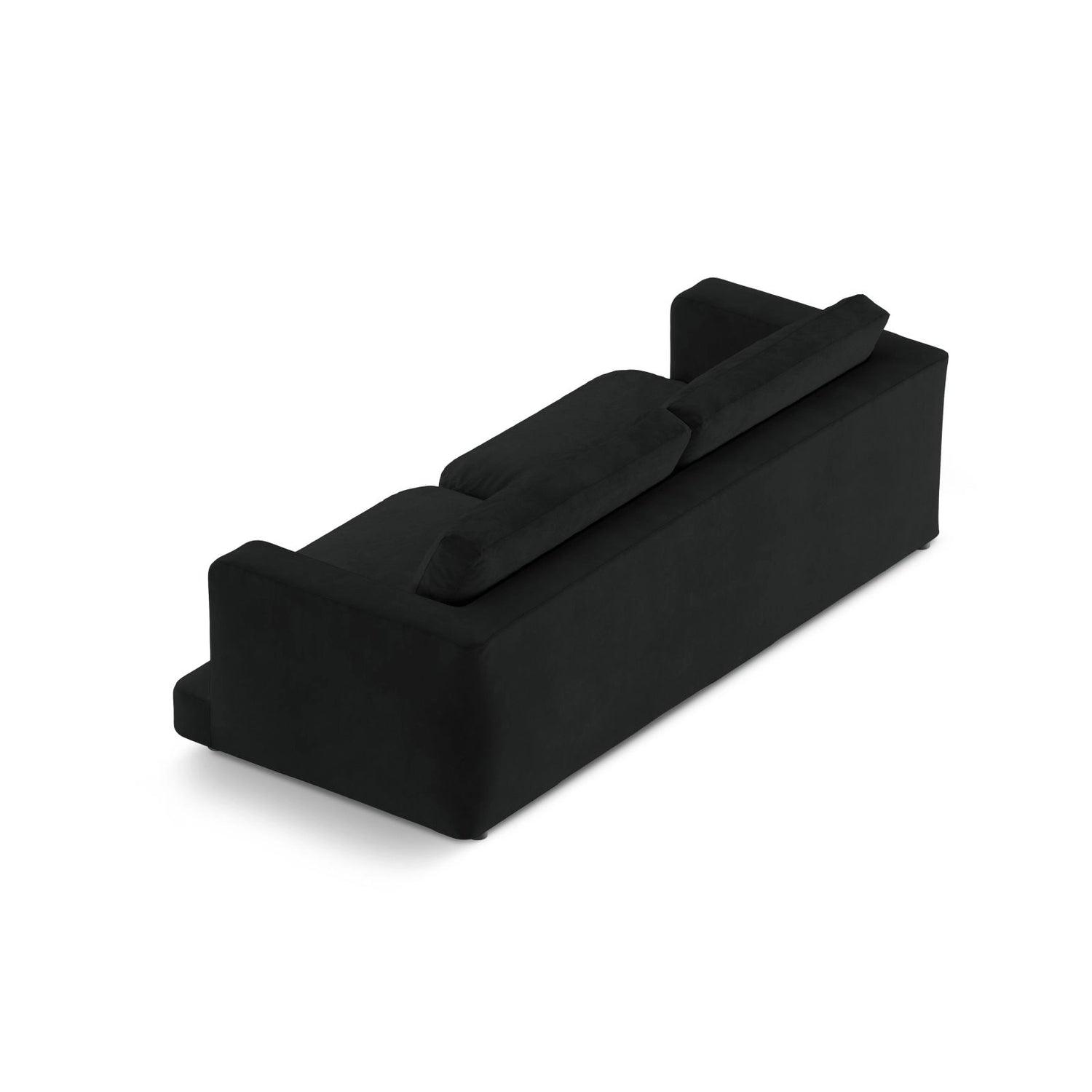 Ibiza 4-Sitzer Sofa aus Samt in Schwarz (Riviera 100), 240x105x86 cm von Cosmopolitan Design – Bild 5