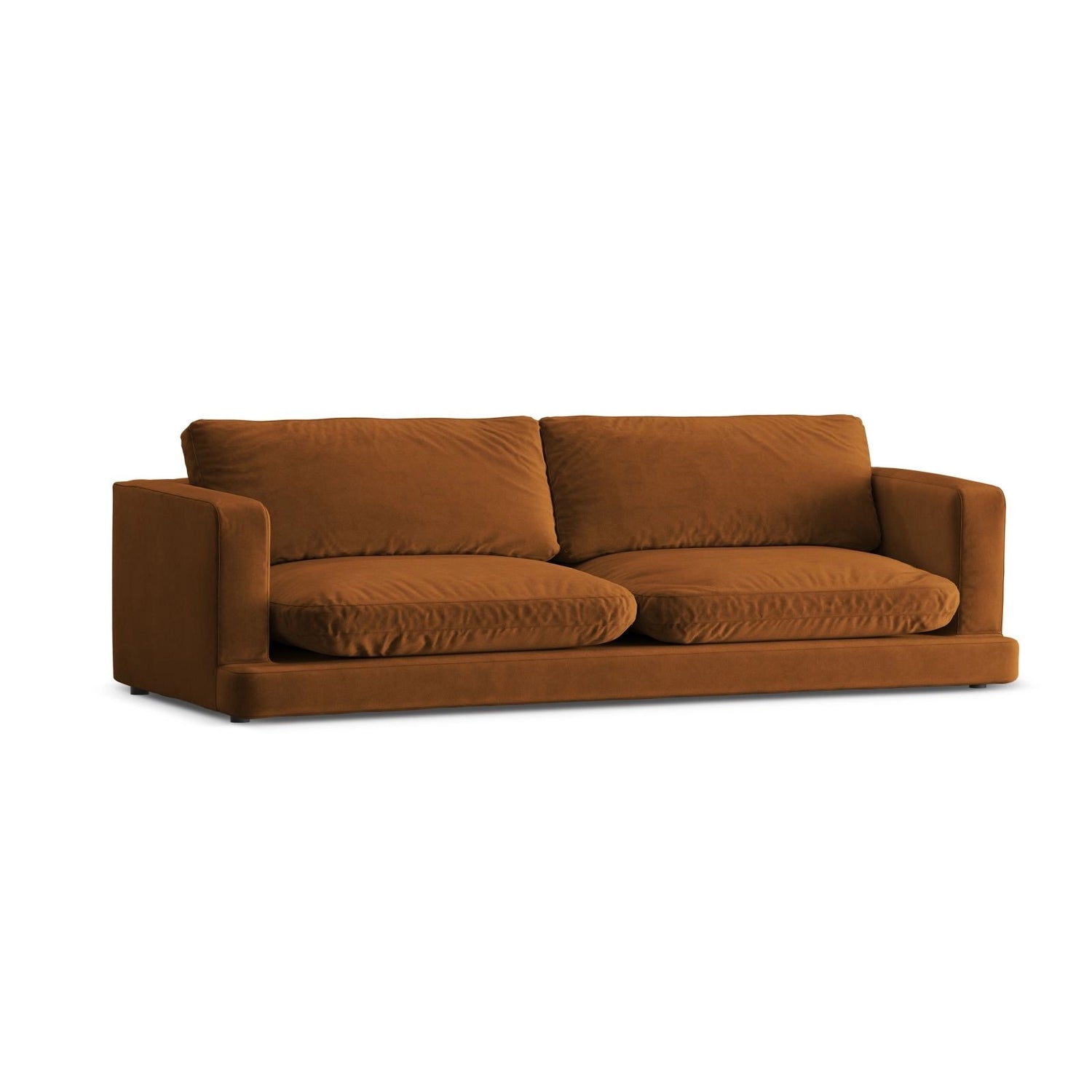 Ibiza 4-Sitzer Sofa aus Samt in Terrakotta (Riviera 56), 240x105x86 cm von Cosmopolitan Design – Bild 4
