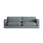 Ibiza 4-Sitzer Sofa aus Strukturierter Stoff in Dunkelgrau (Wind 89), 240x105x86 cm von Cosmopolitan Design – Bild 1