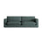 Ibiza 4-Sitzer Sofa aus Strukturierter Stoff in Moosgrün (Wind 75), 240x105x86 cm von Cosmopolitan Design – Bild 1
