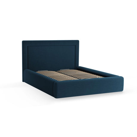 Kemer Bett mit Kopfteil und Stauraum aus Boucle in Dunkelblau (Baloo 2088), 180x200 cm von Cosmopolitan Design – Bild 4