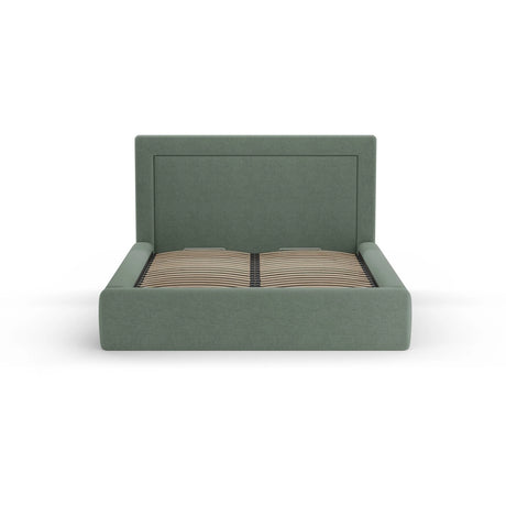 Kemer Bett mit Kopfteil und Stauraum aus Boucle in Hellgrau (Baloo 2085), 180x200 cm von Cosmopolitan Design – Bild 3