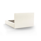 Kemer Bett mit Kopfteil und Stauraum aus Strukturierter Stoff in Elfenbein (Wind 02), 140x200 cm von Cosmopolitan Design – Bild 6
