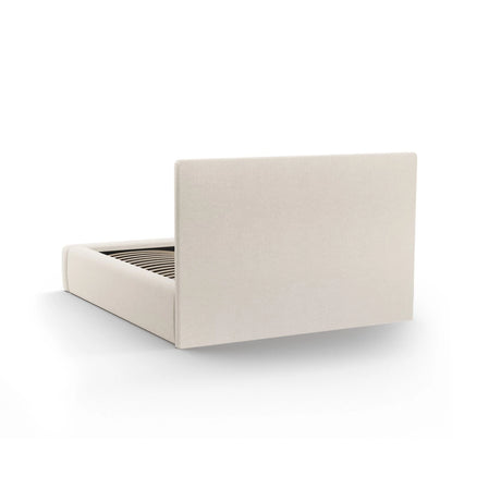 Kemer Bett mit Kopfteil und Stauraum aus Strukturierter Stoff in Leichtes Beige (Wind 05), 180x200 cm von Cosmopolitan Design – Bild 6