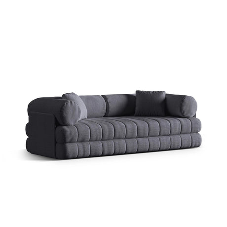 Kemi 3-Sitzer Sofa aus Boucle in Graphit (CORAL 80), 206x95x70 cm von Cosmopolitan Design – Bild 4