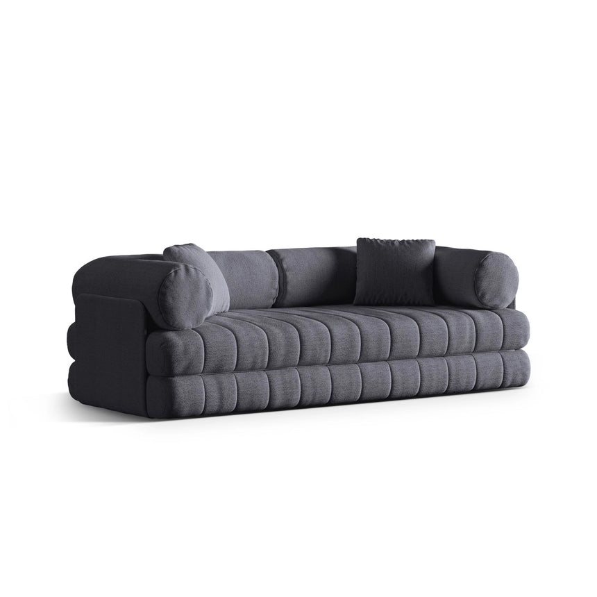Kemi 3-Sitzer Sofa aus Boucle in Graphit (CORAL 80), 206x95x70 cm von Cosmopolitan Design – Bild 4
