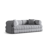 Kemi 3-Sitzer Sofa aus Boucle in Grau (CORAL 75), 206x95x70 cm von Cosmopolitan Design – Bild 4