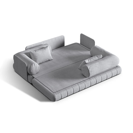 Kemi 3-Sitzer Sofa aus Boucle in Grau (CORAL 75), 206x95x70 cm von Cosmopolitan Design – Bild 5