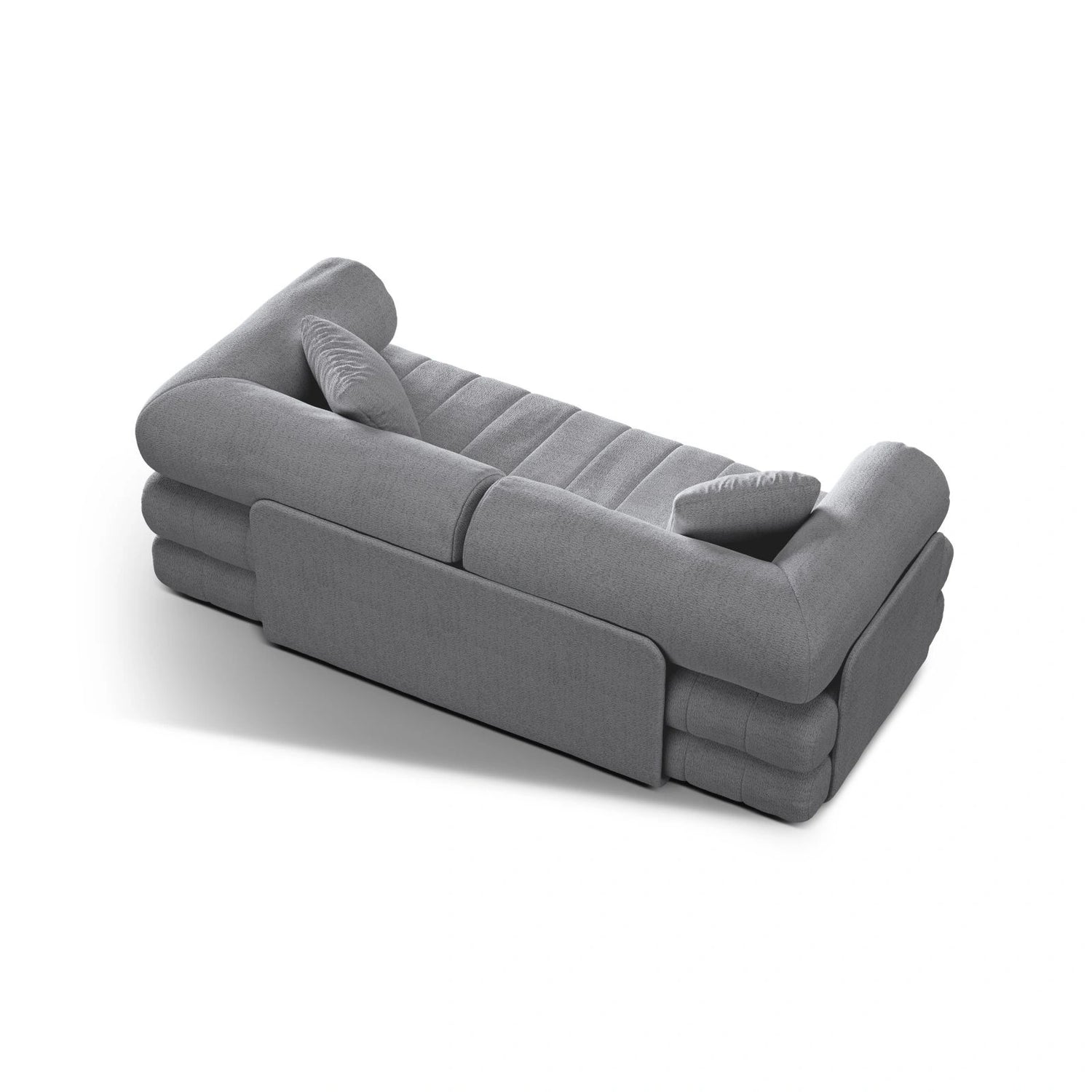 Kemi 3-Sitzer Sofa aus Boucle in Grau (CORAL 75), 206x95x70 cm von Cosmopolitan Design – Bild 6