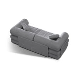 Kemi 3-Sitzer Sofa aus Boucle in Grau (CORAL 75), 206x95x70 cm von Cosmopolitan Design – Bild 6
