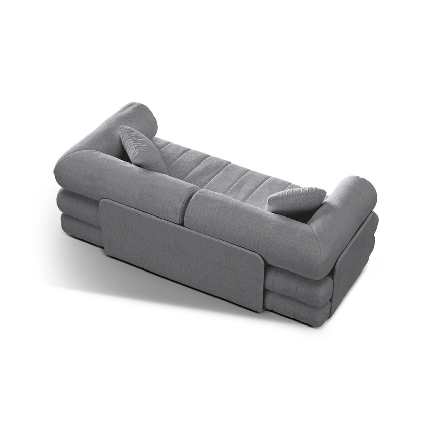 Kemi 3-Sitzer Sofa aus Boucle in Grau (CORAL 75), 206x95x70 cm von Cosmopolitan Design – Bild 6
