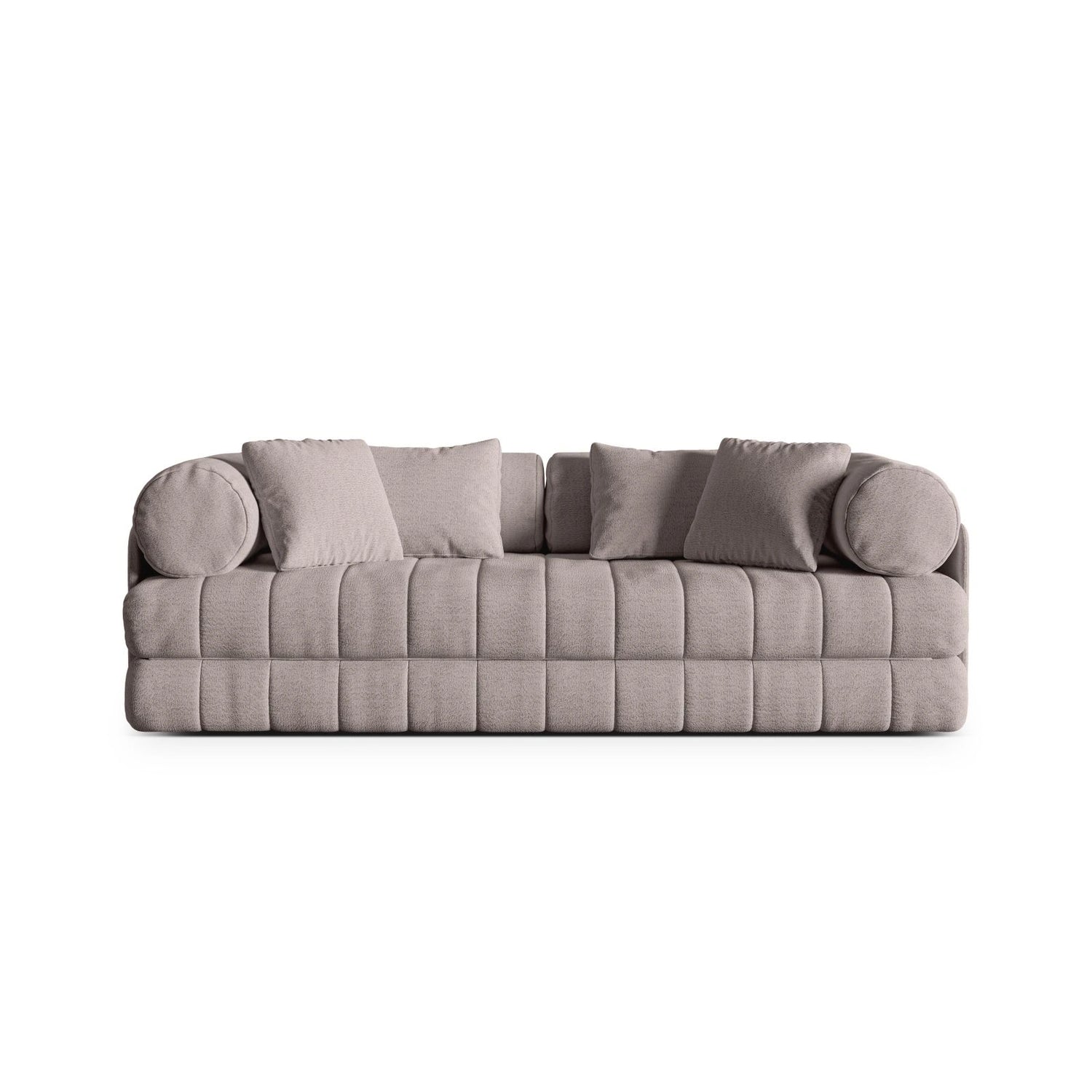 Kemi 3-Sitzer Sofa aus Boucle in Warmes Grau (CORAL 50), 206x95x70 cm von Cosmopolitan Design – Bild 1