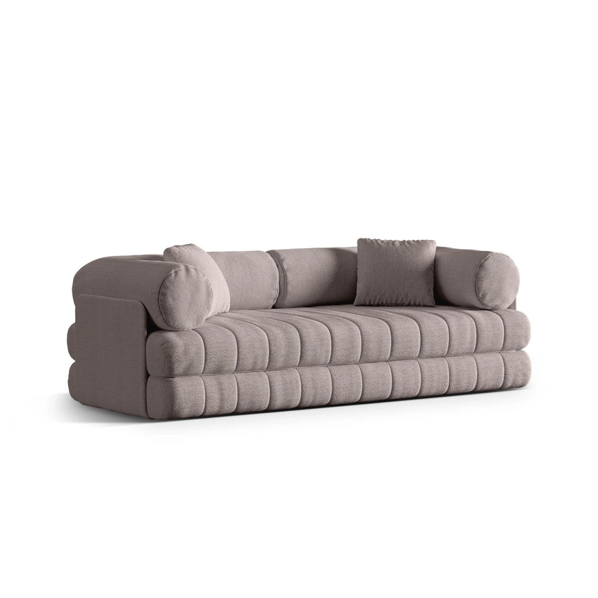 Kemi 3-Sitzer Sofa aus Boucle in Warmes Grau (CORAL 50), 206x95x70 cm von Cosmopolitan Design – Bild 4