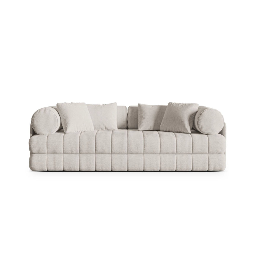 Kemi 3-Sitzer Sofa aus Samt, Boucle oder Chenille, 206x95x70 cm von Cosmopolitan Design – Bild 1