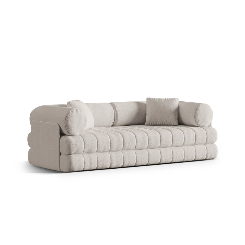 Kemi 3-Sitzer Sofa aus Samt, Boucle oder Chenille, 206x95x70 cm von Cosmopolitan Design – Bild 4