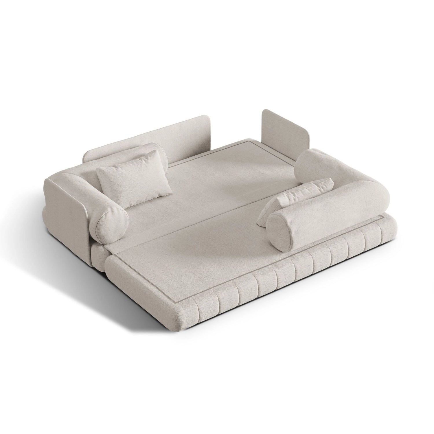 Kemi 3-Sitzer Sofa aus Samt, Boucle oder Chenille, 206x95x70 cm von Cosmopolitan Design – Bild 5