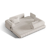Kemi 3-Sitzer Sofa aus Samt, Boucle oder Chenille, 206x95x70 cm von Cosmopolitan Design – Bild 5
