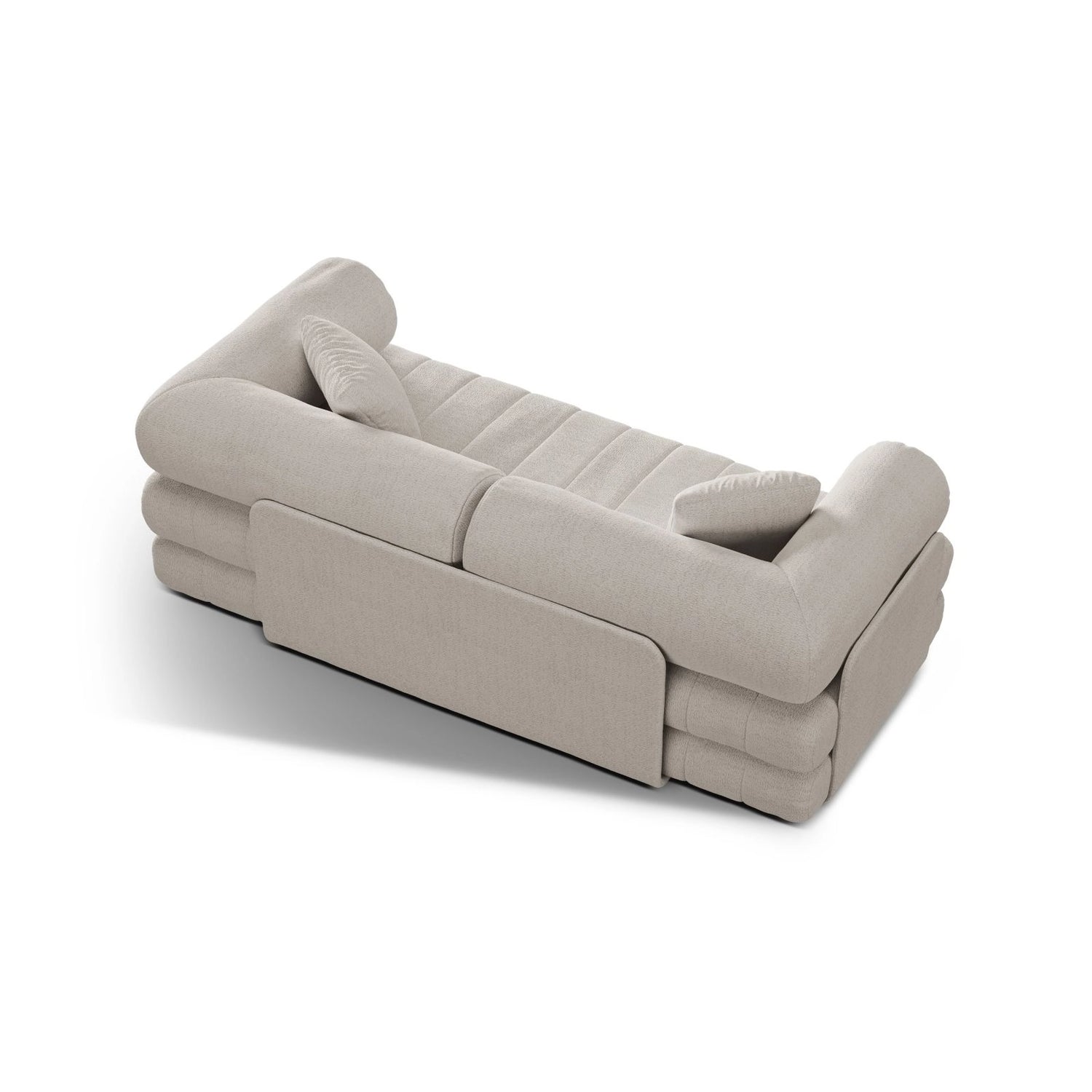 Kemi 3-Sitzer Sofa aus Samt, Boucle oder Chenille, 206x95x70 cm von Cosmopolitan Design – Bild 6