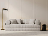 Kemi 3-Sitzer Sofa aus Samt in Beige (Salvador 1), 206x95x70 cm von Cosmopolitan Design – Bild 2