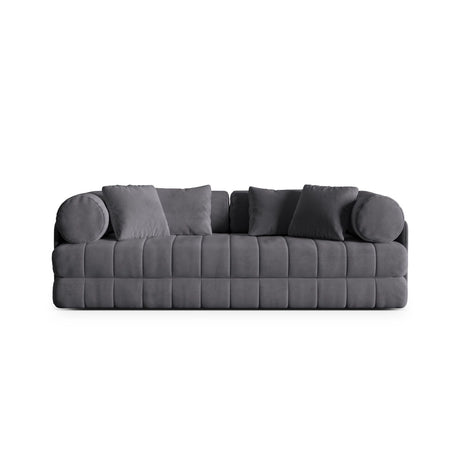 Kemi 3-Sitzer Sofa aus Samt in Dunkelgrau (Salvador 18), 206x95x70 cm von Cosmopolitan Design – Bild 1